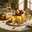 Belgian Charmoix Raw Cow Cheese wheel with almonds showcasing Charmoix raw cow cheese