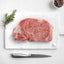 Raw marbled steak of Japanese A5 Wagyu Striploin showcasing premium Japanese Wagyu quality