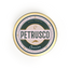 Premium Petrusco Royal Ossetra Caviar tin with a gold label featuring Ossetra Sturgeon