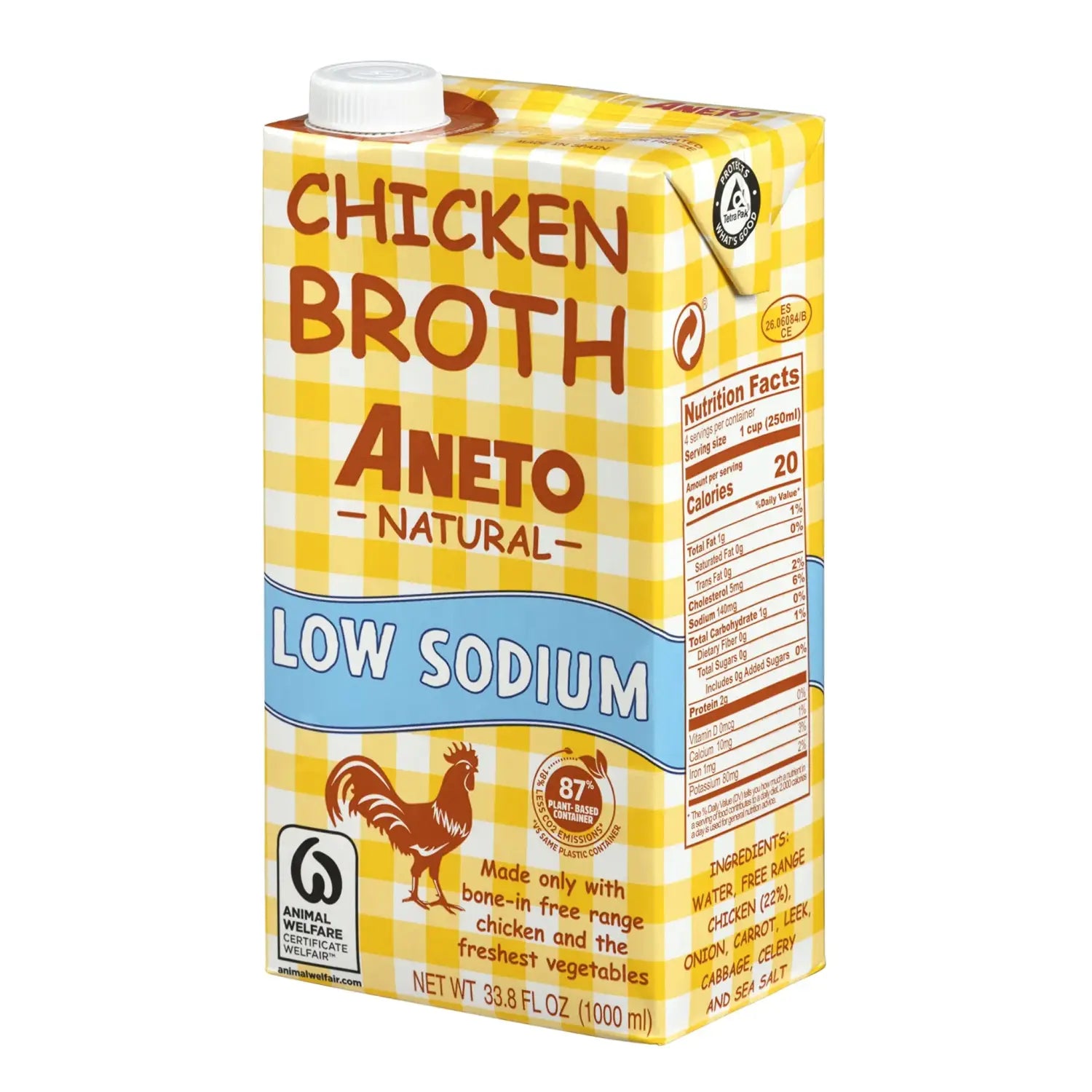 Aneto Low Sodium Chicken Broth