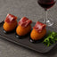 Gourmet croquettes with ham made from boneless serrano ham for exquisite flavor