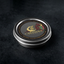 A sleek metallic silver tin of Casanova caviar with a dark label featuring gold and red accents