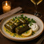 Divina Bulk Stuffed Grape Leaves with Lemon and Yogurt showcasing Mediterranean flavor