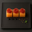 Cantaloupe cubes topped with prosciutto roses showcasing Marcos Iberico Leg Bone In in bone-in presentation