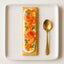 Salmon and caviar cracker appetizer on rustic bakery’s olive oil sel gris flatbread