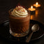 Chocolate mousse dessert with whipped cream featuring TCHO Sweet and Sassy Chocolate Bar