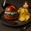 Gourmet potato chips with Torres Iberico Ham and blue cheese flavor