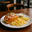 Lobster roll with Torres Sea Salt Potato Chips and lemon, made with Mediterranean Sea Salt