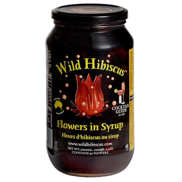 Wild Hibiscus Flowers in Syrup